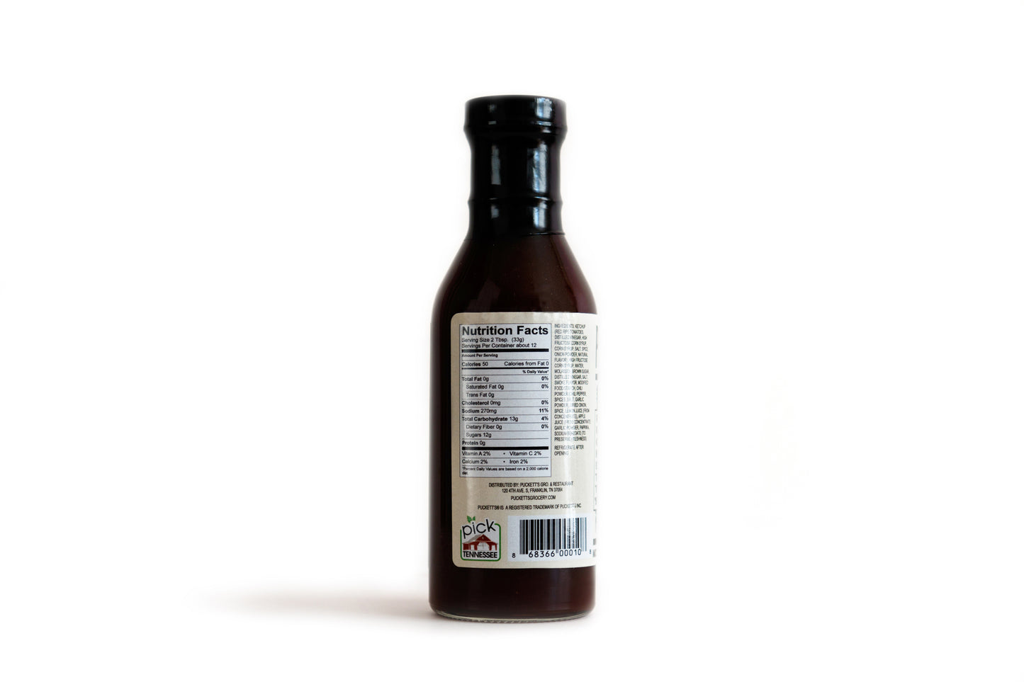 Nutrition label of Puckett's Original BBQ Sauce